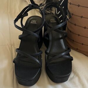 NEW Wild Fable Black Platform Heels | Strappy Chunky Sandals | Y2K Trend